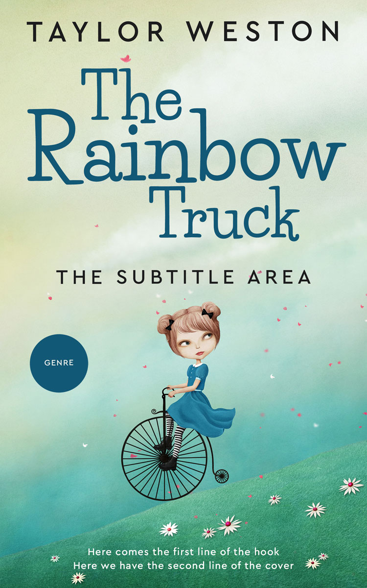 2D view of Premade Children's Book Cover - Paradiso