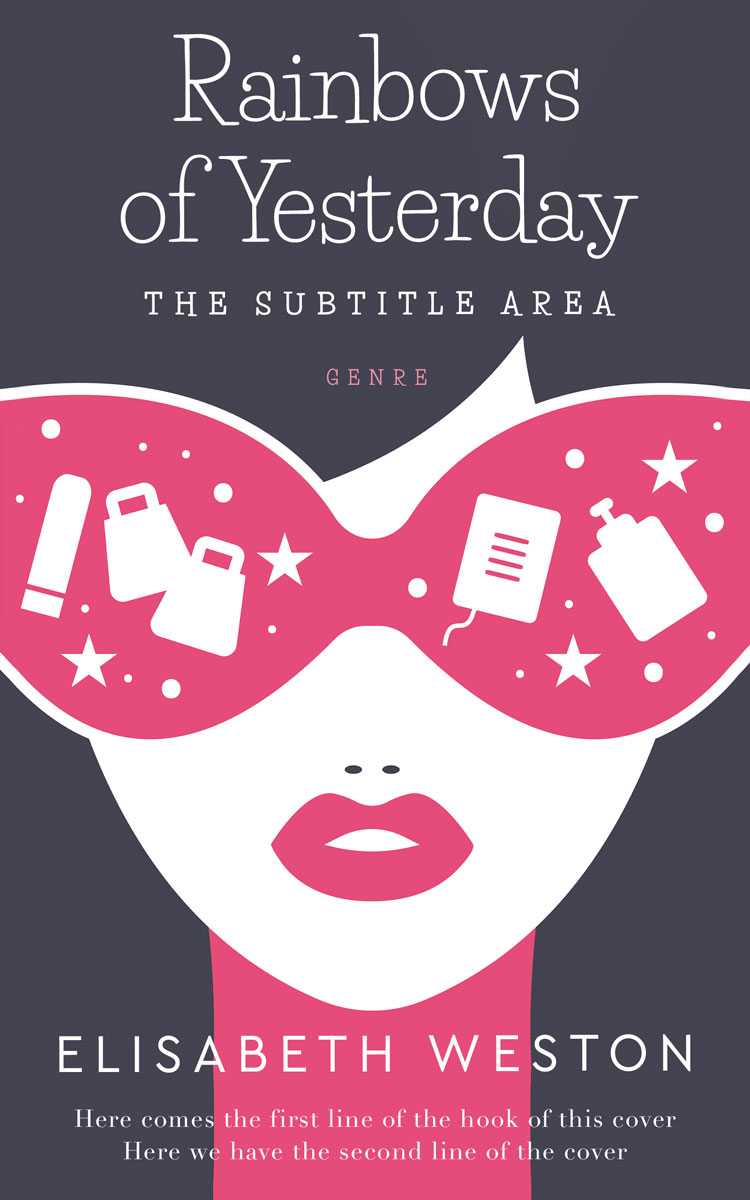 2D view of Premade Abstract Book Cover - Gun Powder