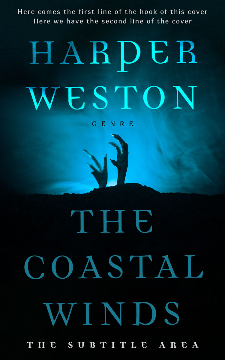 2D view of Premade Horror Book Cover - Black Pearl