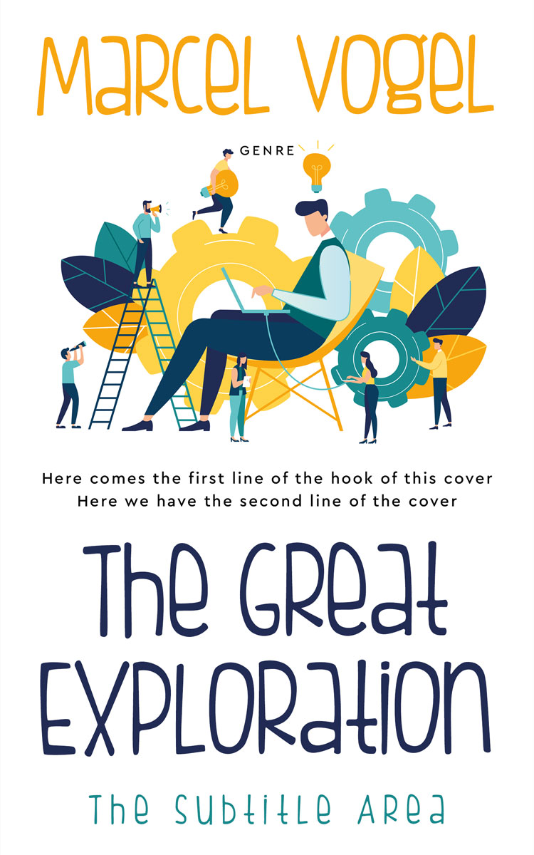 2D view of Premade Business Book Cover - Tasman