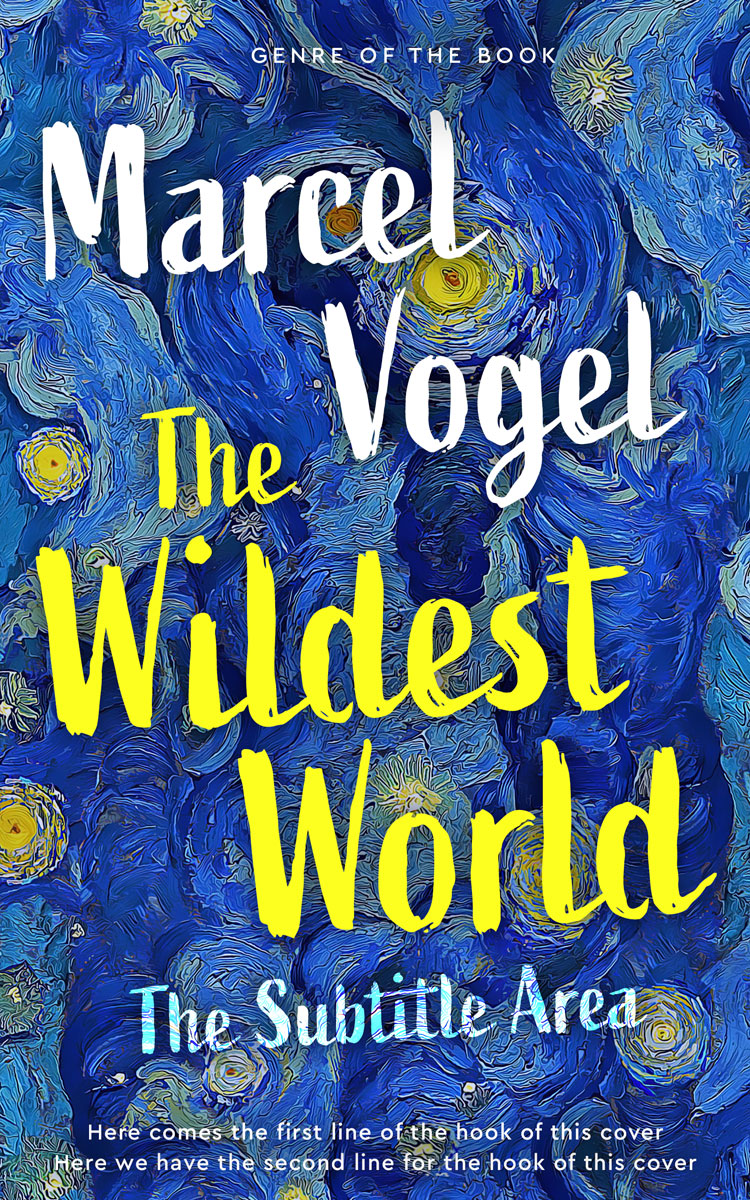 2D view of Premade Abstract Book Cover - Bay Of Many