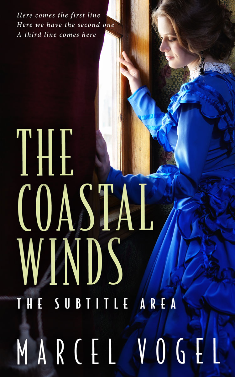 2D view of Ebony #24254 - Premade Romance Book Cover | BookCoverZone