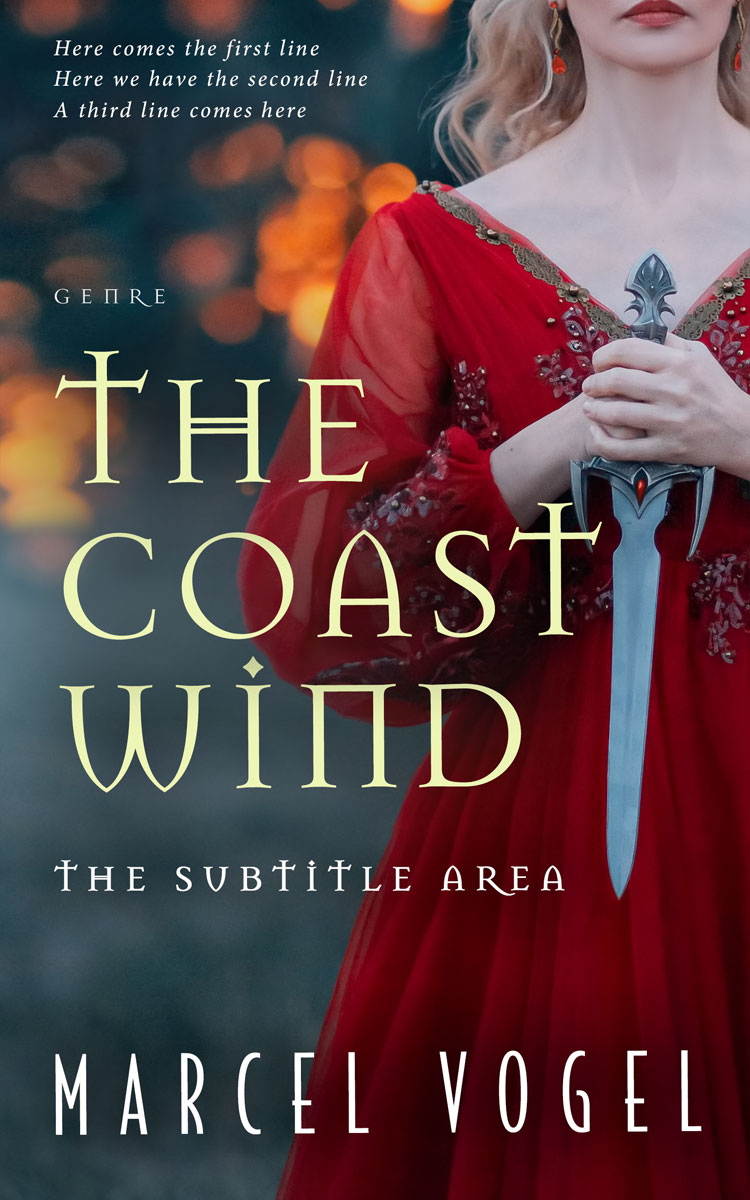 2D view of Woody Brown #24261 - Premade Fantasy Book Cover