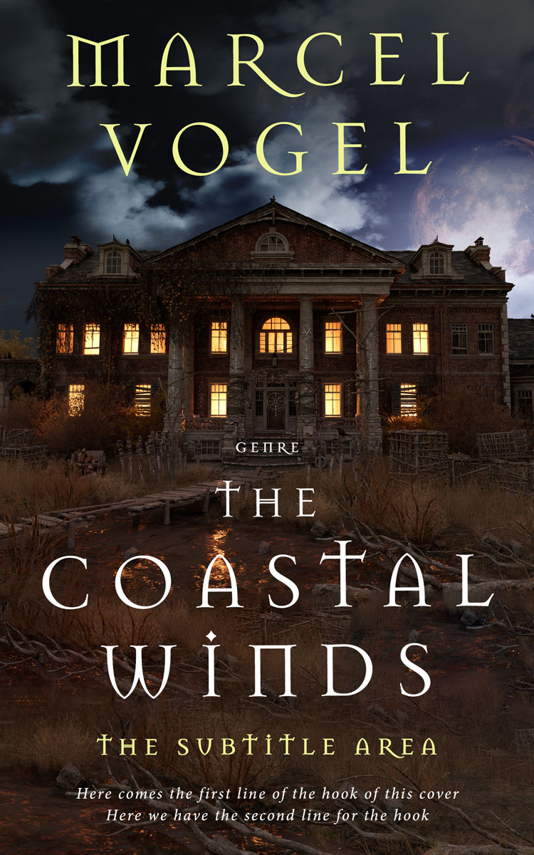 2D view of Cocoa Brown #24277 - Premade Horror Book Cover