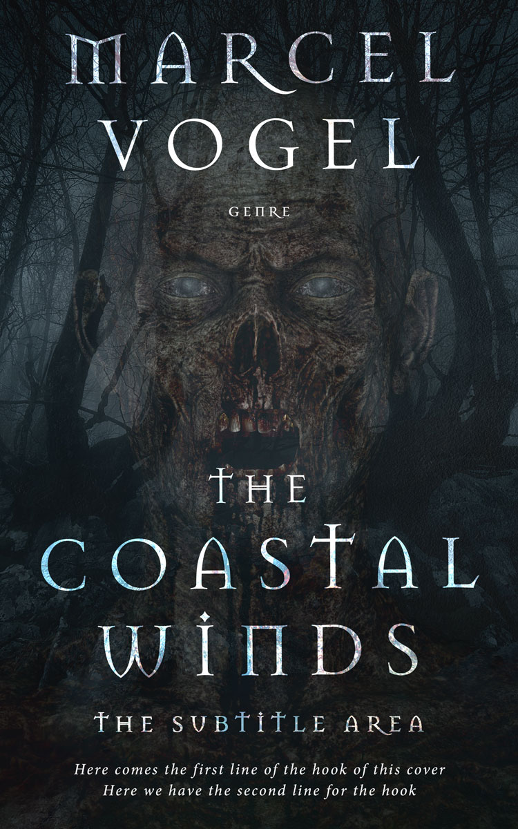 2D view of Shark #24282 - Premade Horror Book Cover