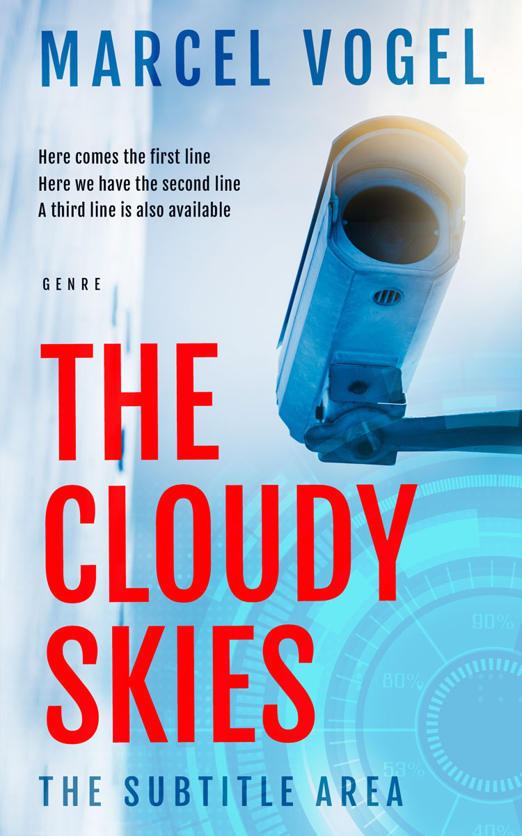 2D view of Botticelli #24348 - Premade Science Fiction Book Cover