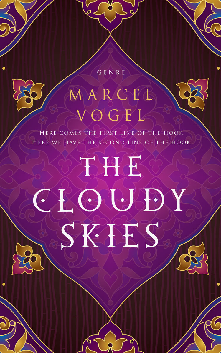 2D view of Premade Religion & Spirituality Book Cover - Wine Berry