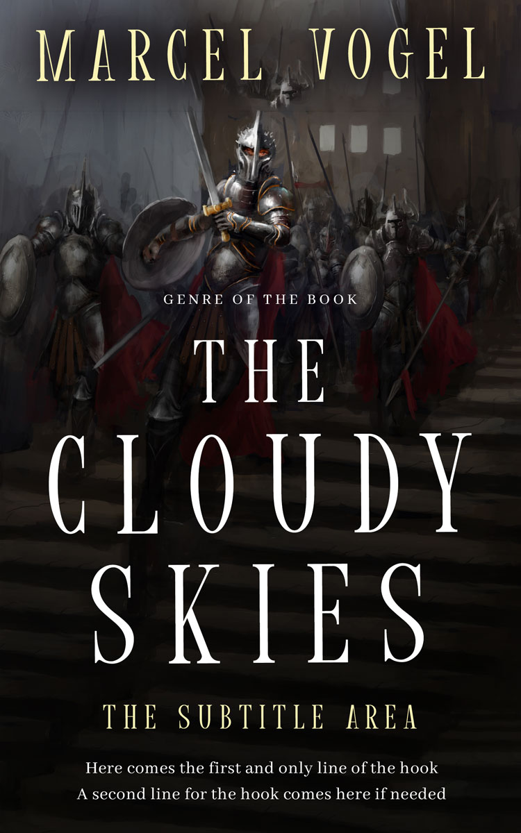 2D view of Premade Fantasy Book Cover - Zeus