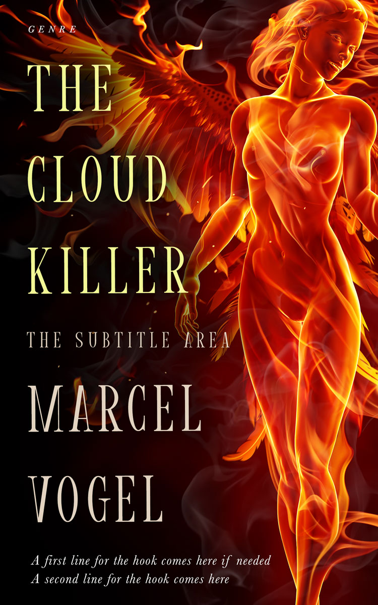 2D view of Hot Cinnamon #24442 - Premade Fantasy Book Cover