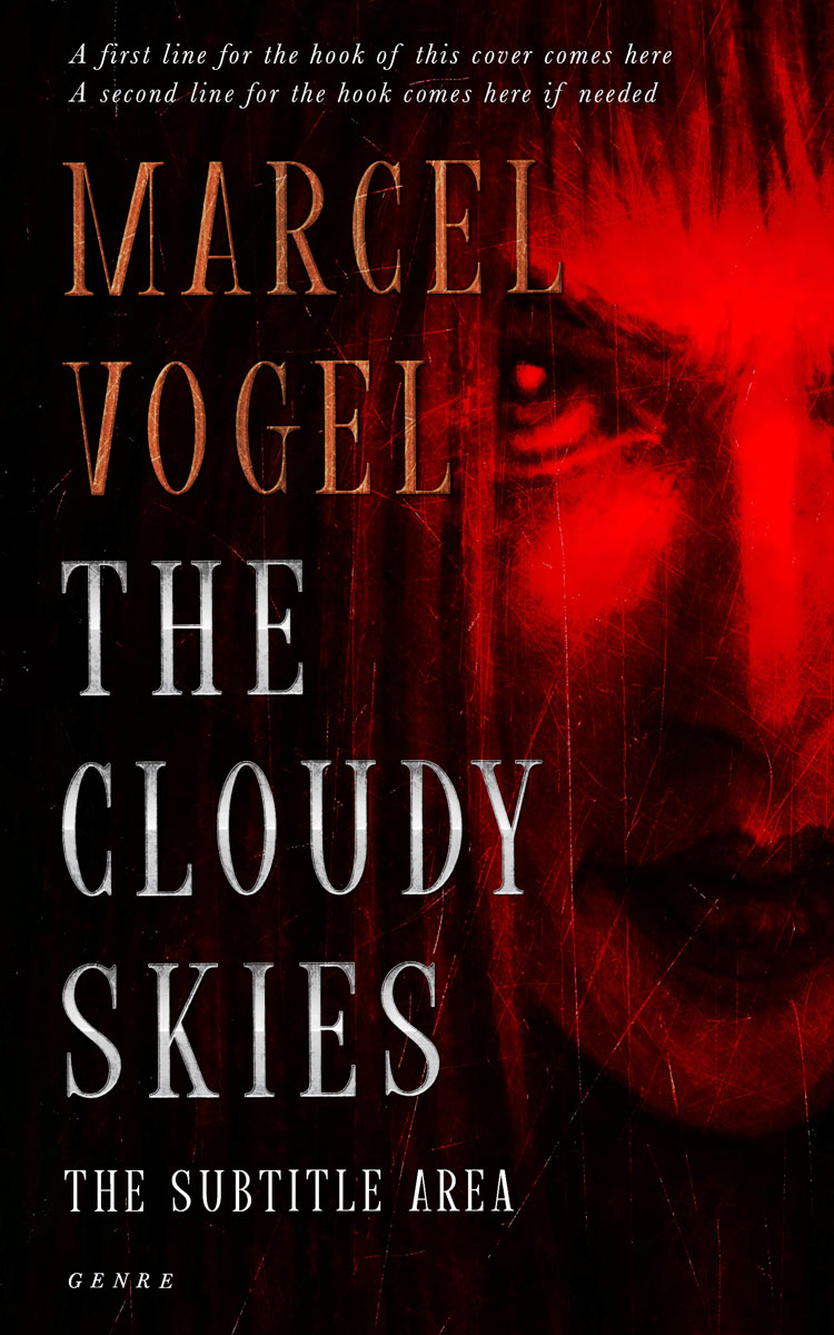 2D view of Persian Red #24451 - Premade Horror Book Cover