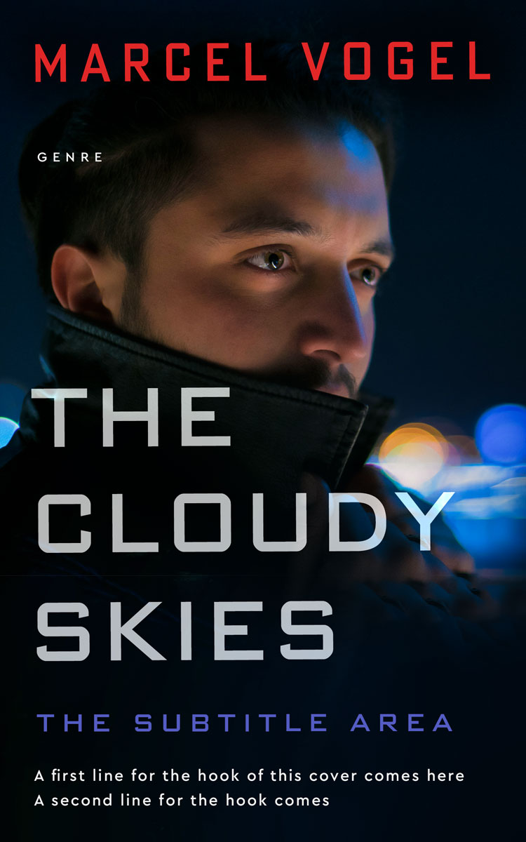 2D view of Black #24469 - Premade Mystery & Thriller & Suspense Book Cover