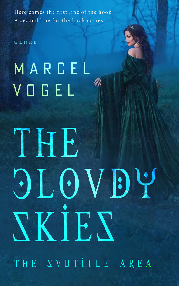 2D view of Premade Fantasy Book Cover - Elephant