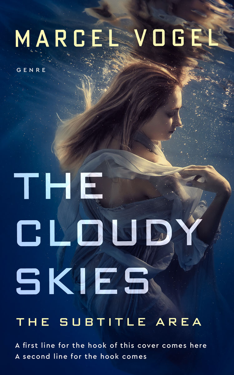 2D view of Premade Mystery & Thriller & Suspense Book Cover - Cloud Burst