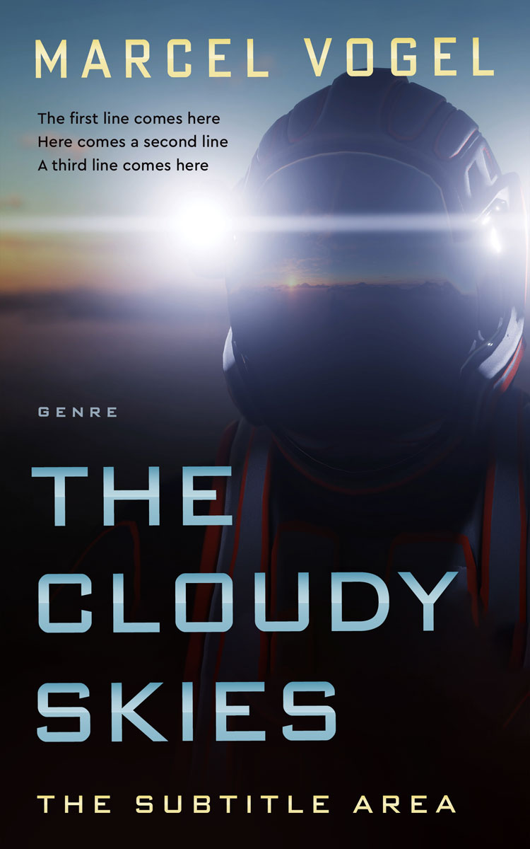 2D view of Premade Science Fiction Book Cover - Charade