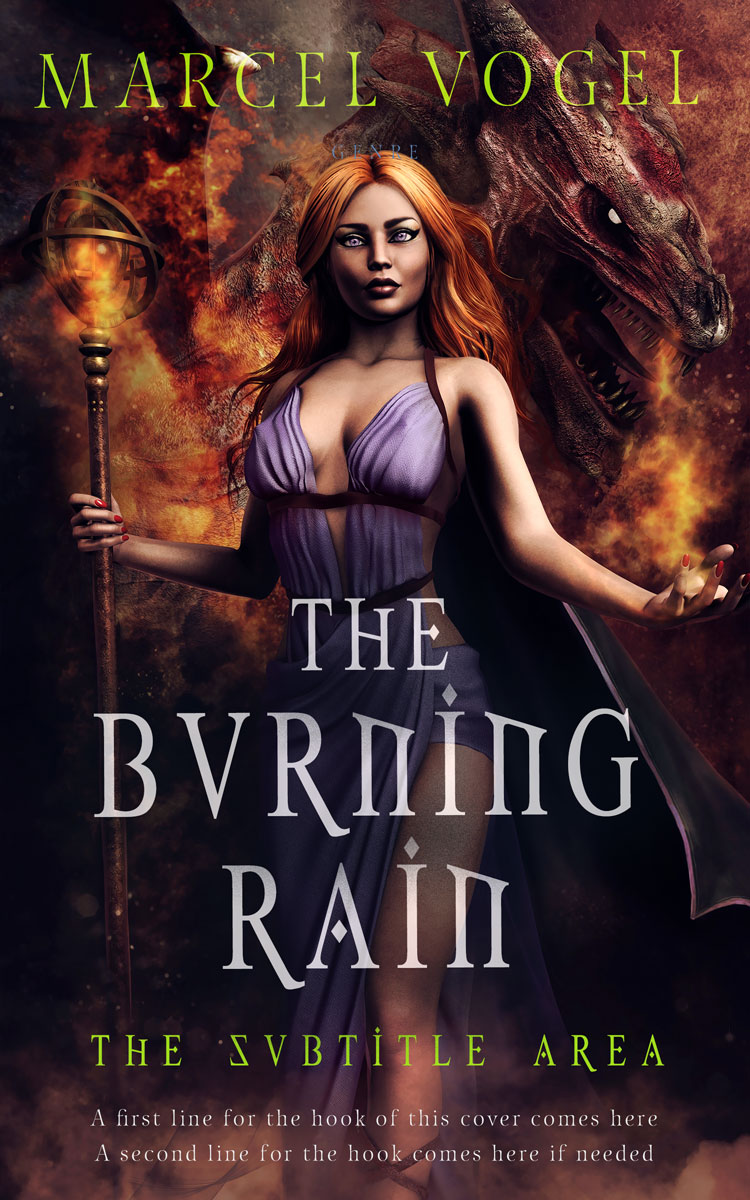 2D view of Premade Fantasy Book Cover - Gondola