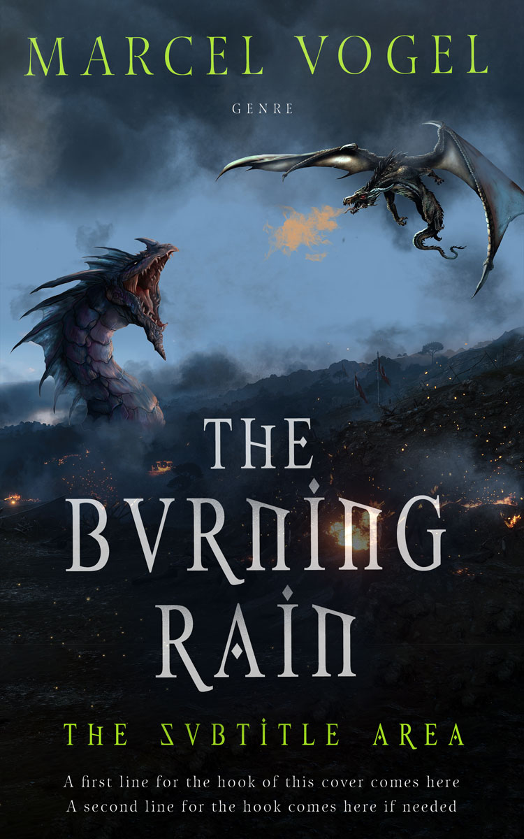 2D view of Premade Science Fiction Book Cover - Mirage