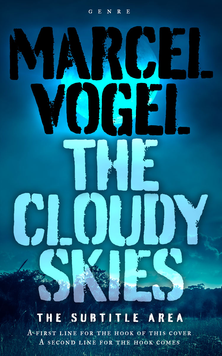 2D view of Teal Blue #24511 - Premade Apocalyptica Book Cover