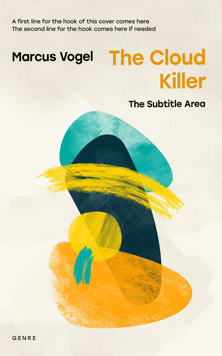 2D view of White Rock #24553 - Premade Abstract Book Cover