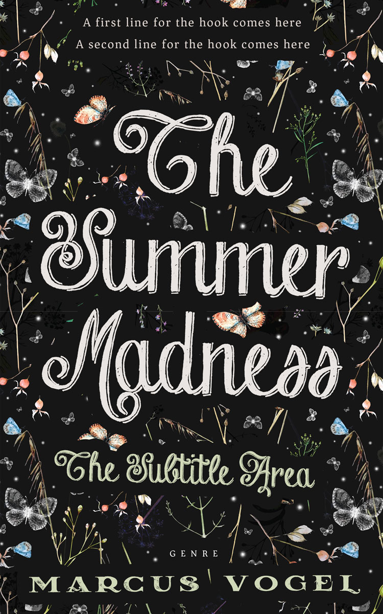 2D view of Swirl #24582 - Premade Abstract Book Cover | BookCoverZone