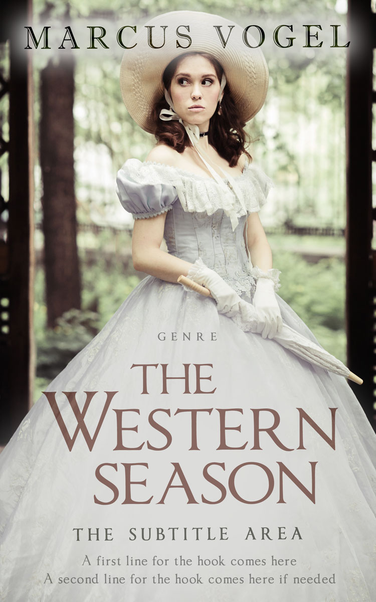 2D view of Premade Romance Book Cover - Celeste