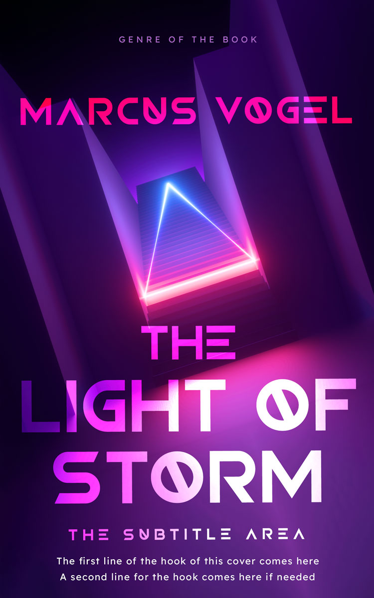 2D view of Violet #24628 - Premade Science Fiction Book Cover