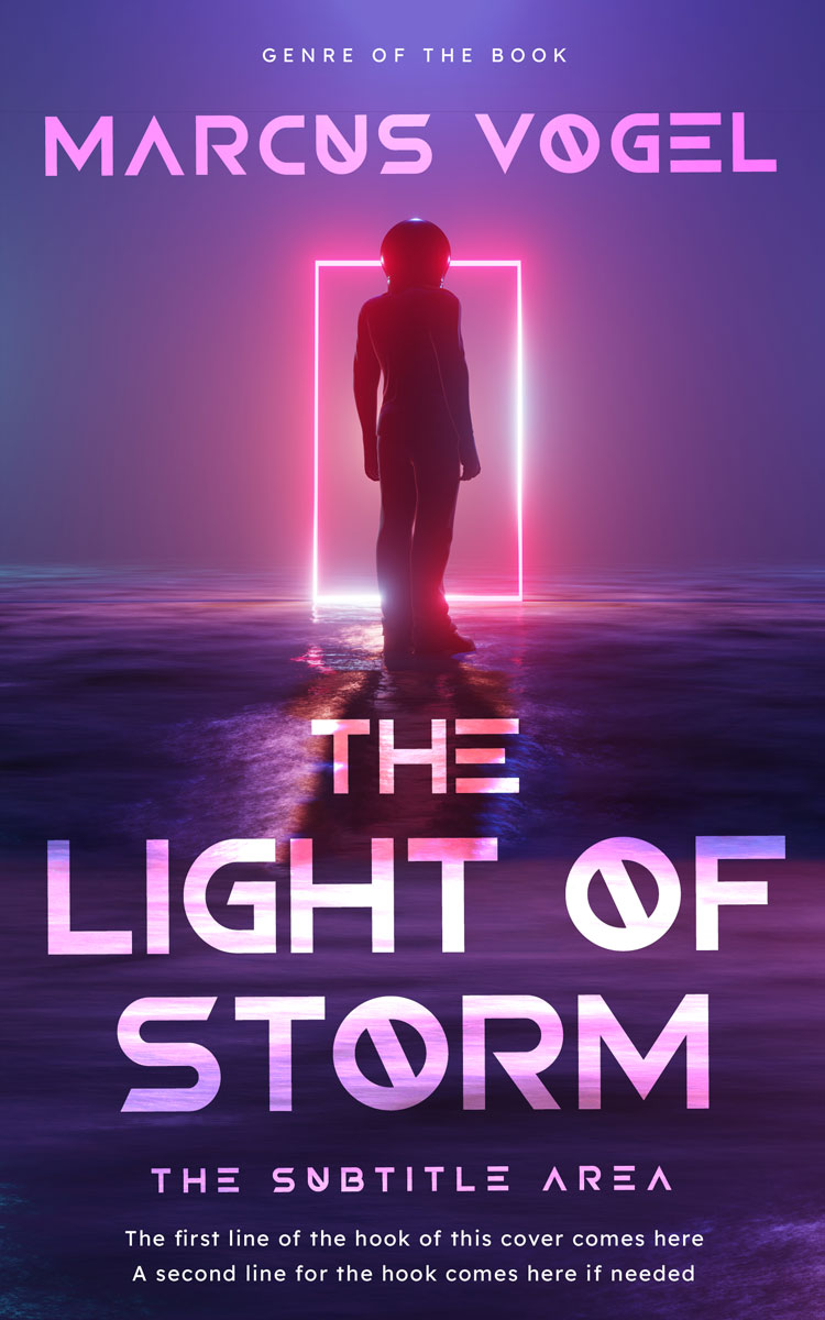 2D view of Premade Science Fiction Book Cover - Bossanova