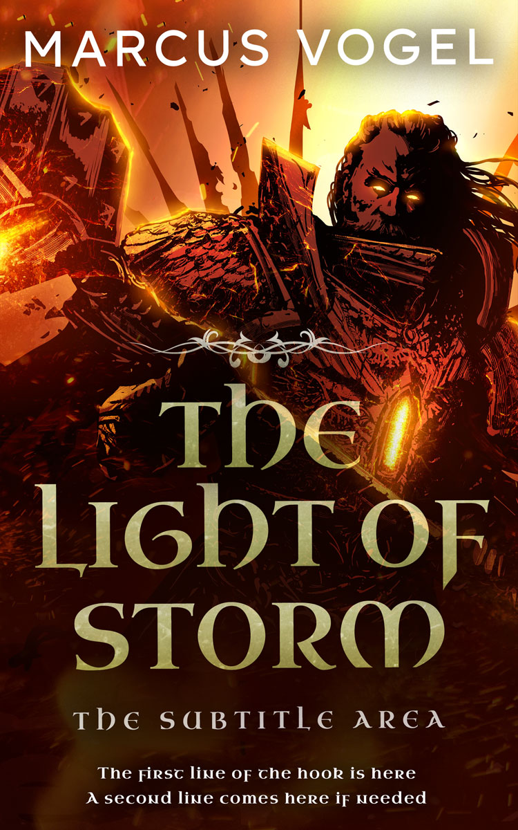 2D view of Wood Bark #24641 - Premade Fantasy Book Cover