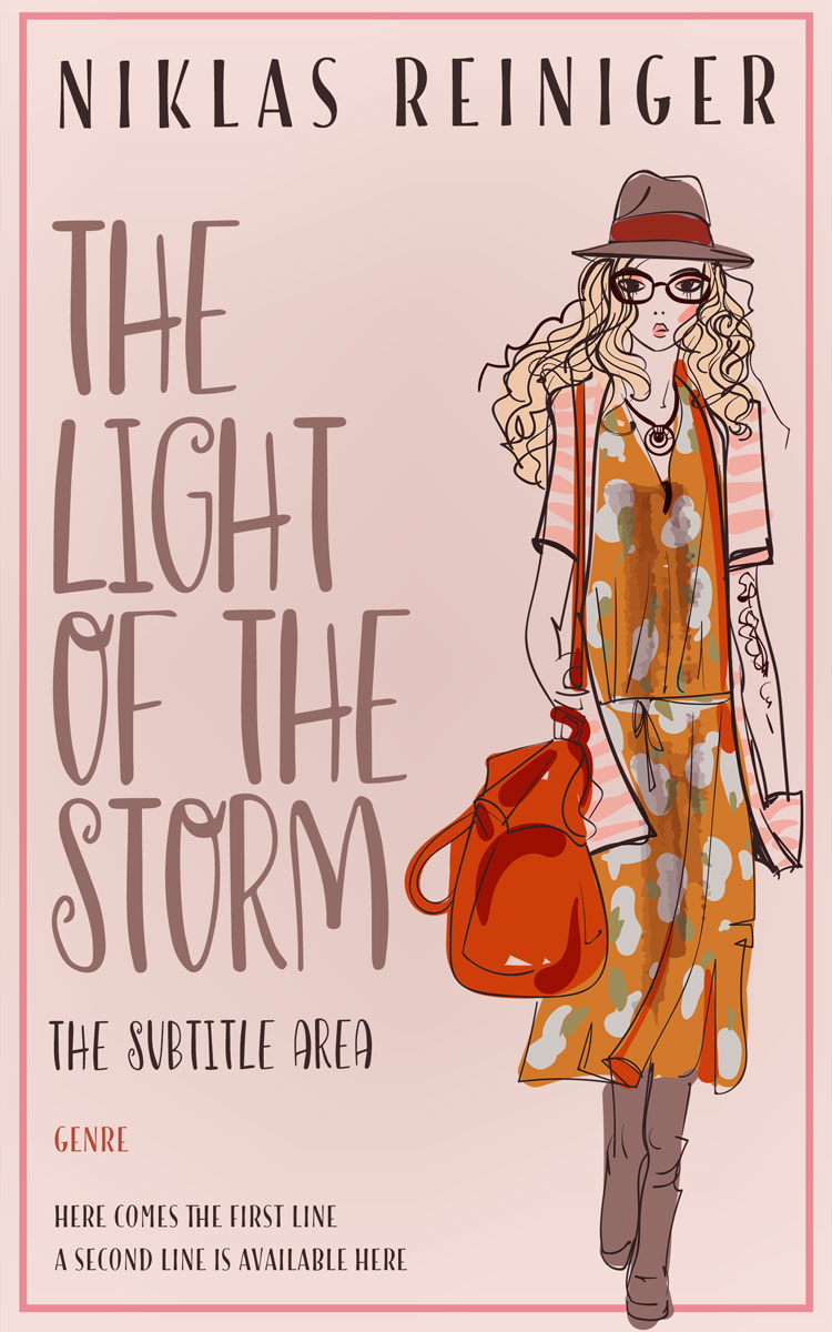 2D view of Oyster Pink #24672 - Premade Abstract Book Cover