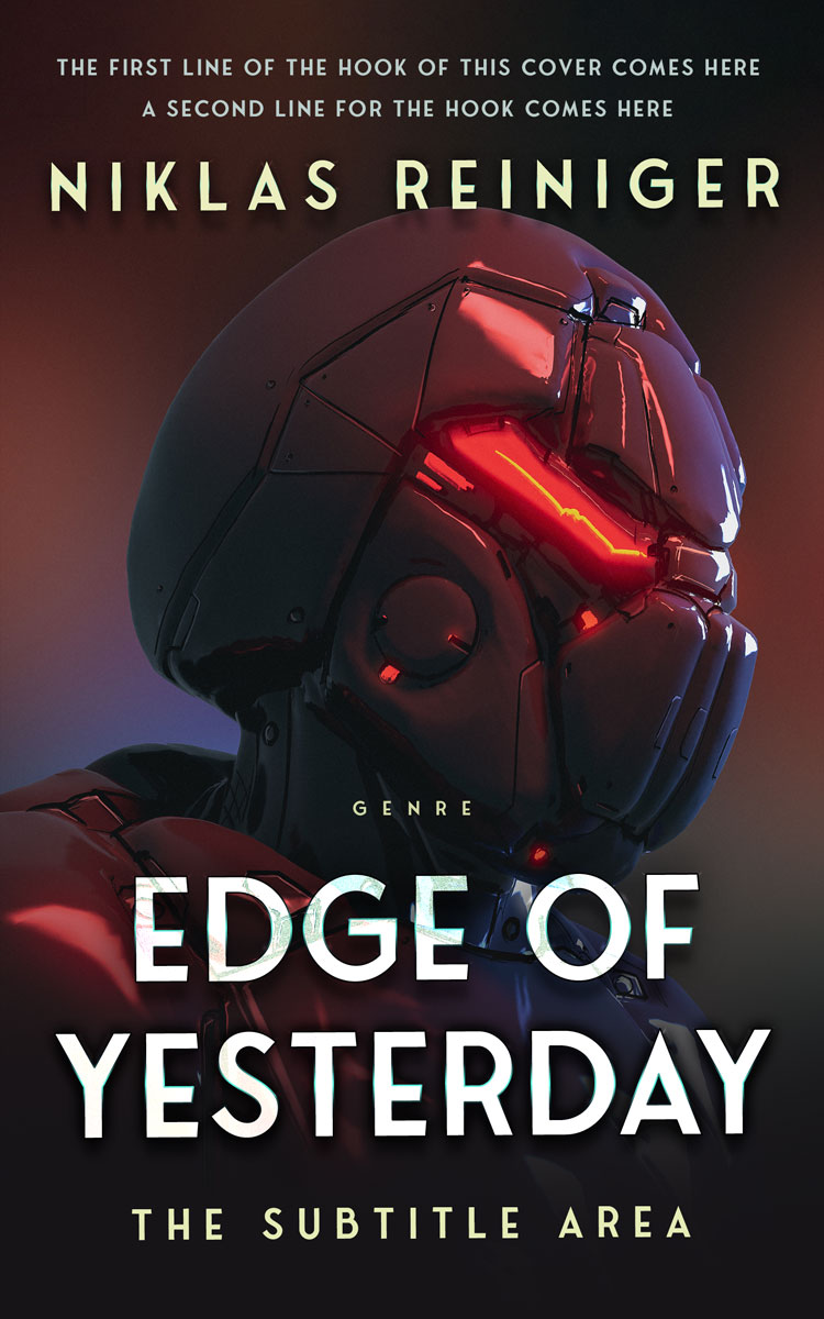 2D view of Premade Science Fiction Book Cover - Cocoa Brown