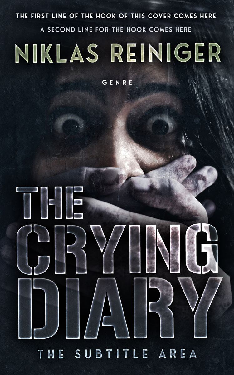 2D view of Premade Horror Book Cover - Shark