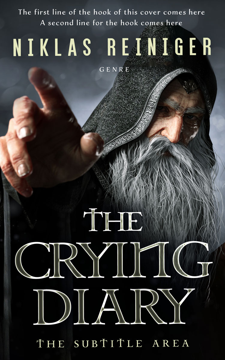 2D view of Shark #24719 - Premade Fantasy Book Cover