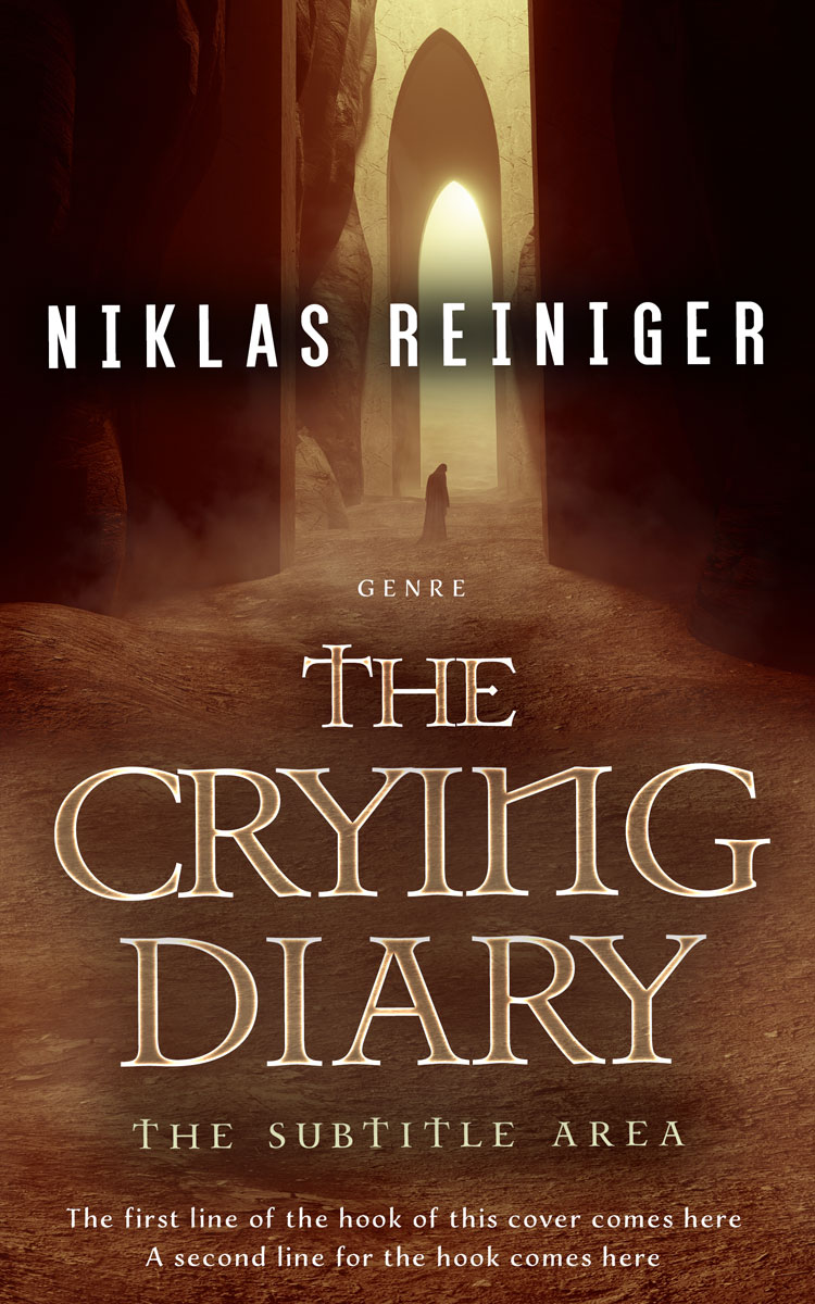 2D view of Brown Derby #24722 - Premade Fantasy Book Cover