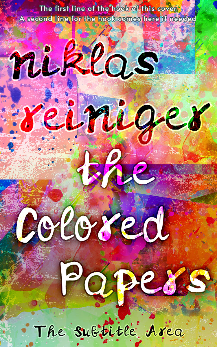 2D view of Vanilla #24757 - Premade Abstract Book Cover