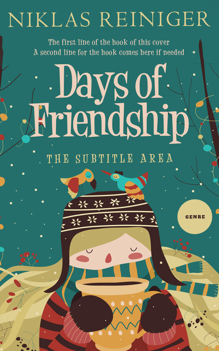 2D view of Premade Teen & Young Adult Book Cover - Tan