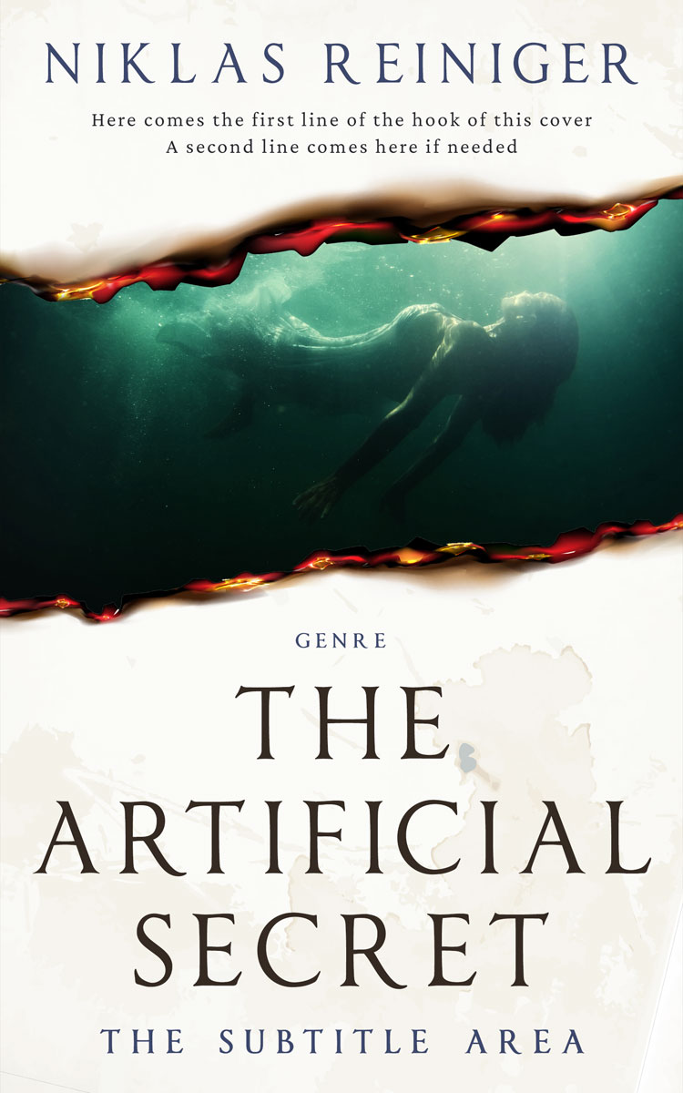 2D view of Premade Mystery & Thriller & Suspense Book Cover - Green White