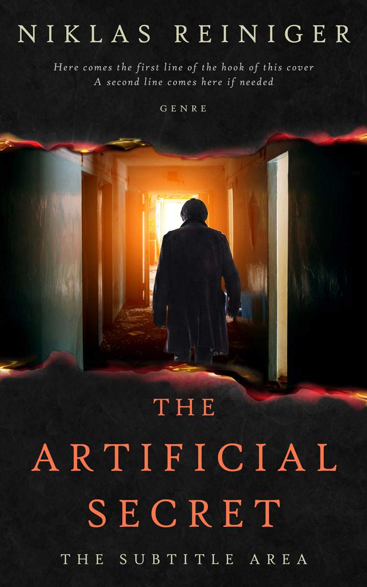 2D view of Cod Gray #24815 - Premade Mystery & Thriller & Suspense Book Cover