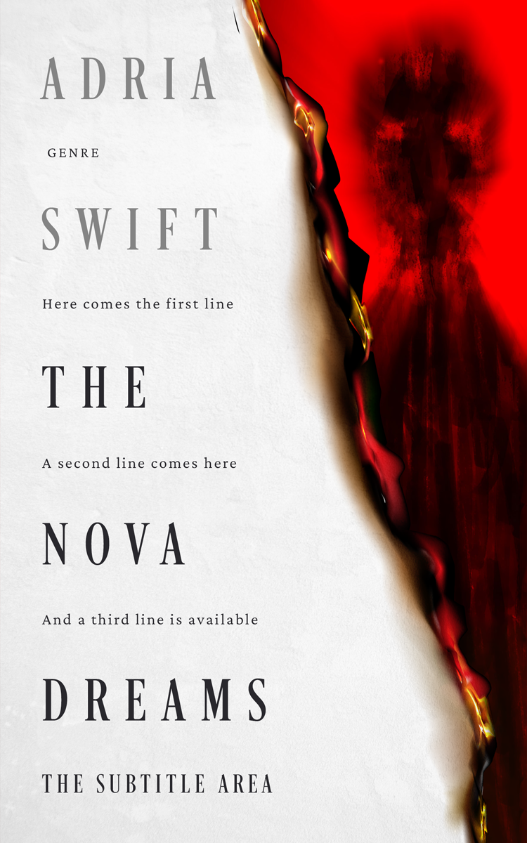 2D view of Aubergine #24816 - Premade Apocalyptica Book Cover