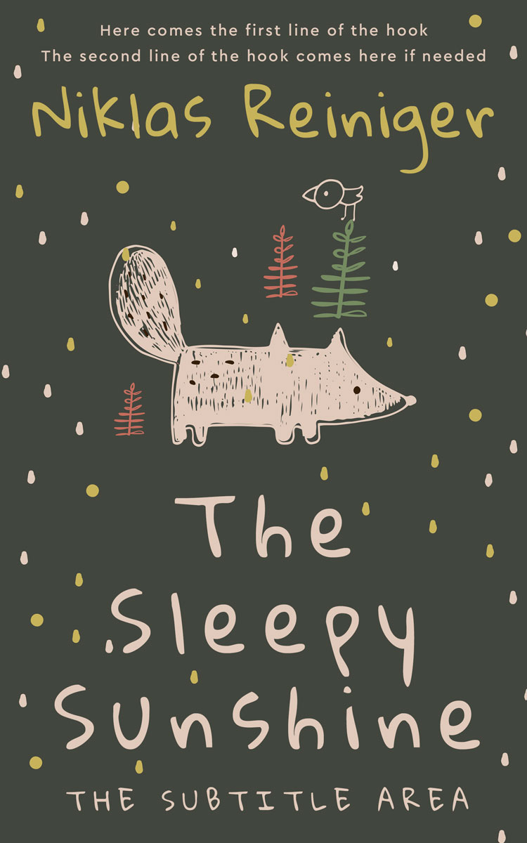 2D view of Premade Children's Book Cover - Armadillo