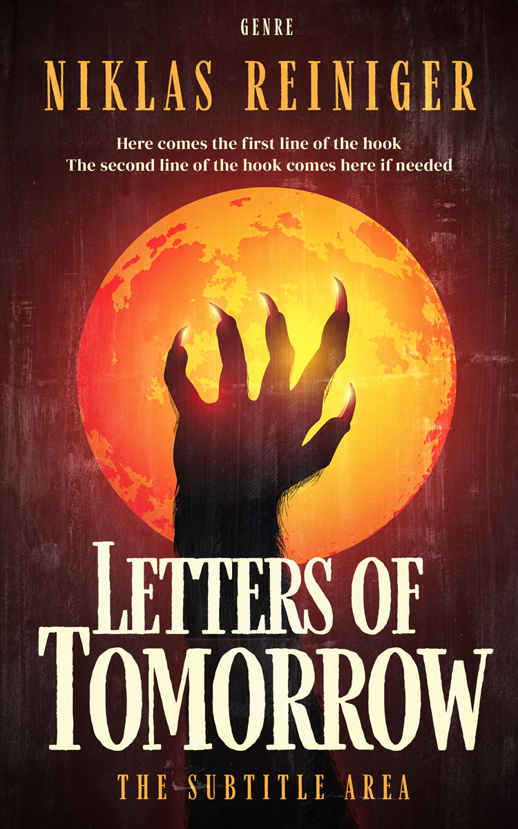 2D view of Premade Horror Book Cover - Rajah