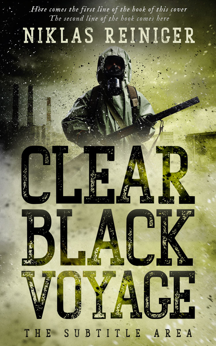 2D view of Swamp Green #24955 - Premade Apocalyptica Book Cover