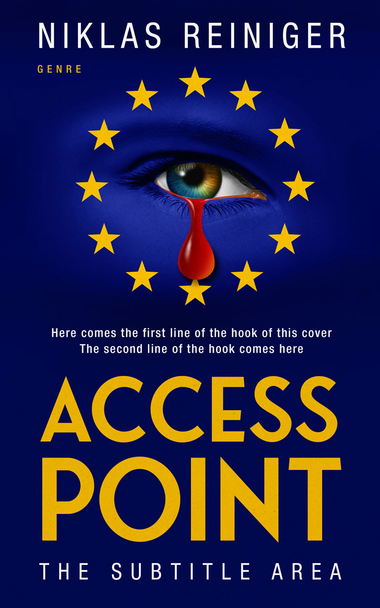 2D view of Gulf Blue #25000 - Premade Apocalyptica Book Cover