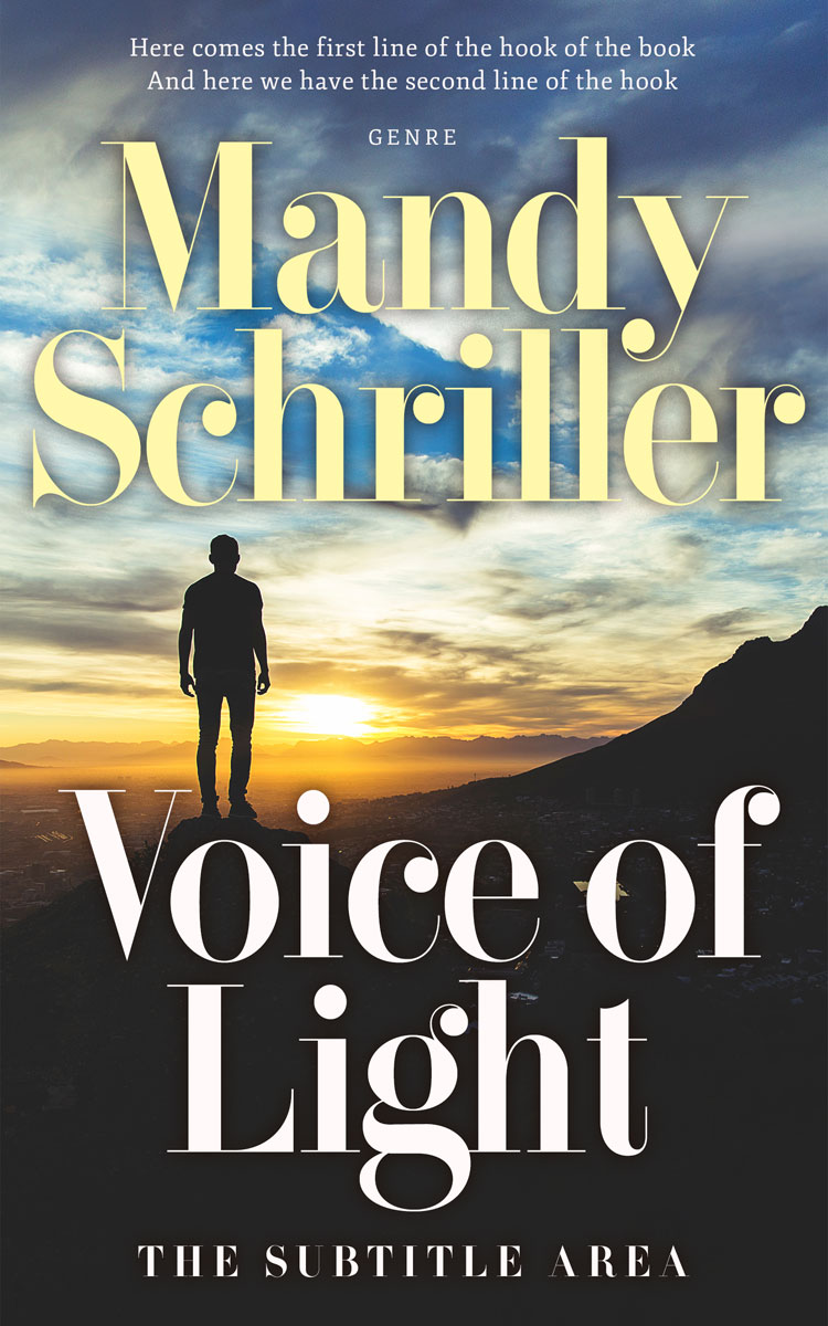 2D view of Premade Self-Improvement & Self-Help Book Cover - Double Spanish White