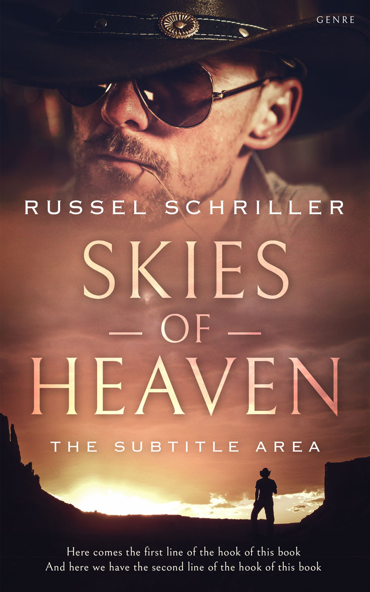 2D view of Cocoa Brown #25028 - Premade Action & Adventure Book Cover