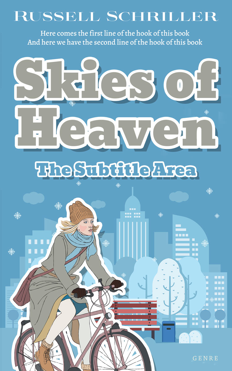 2D view of Premade Chick Lit Book Cover - Glacier