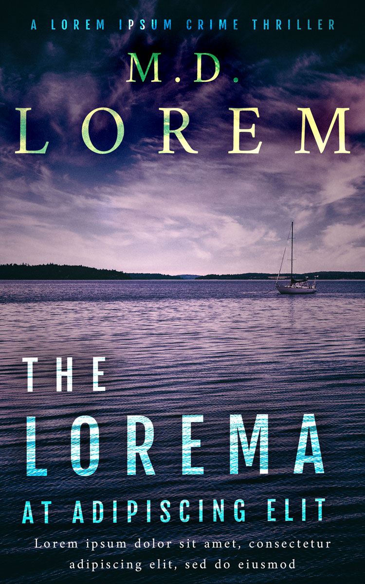 2D view of Premade Action & Adventure Book Cover - Mirage