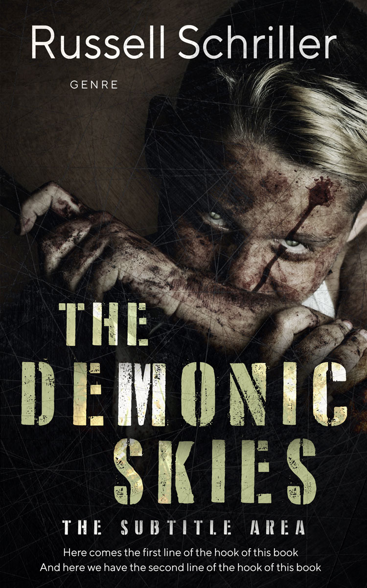 2D view of Cod Gray #25070 - Premade Horror Book Cover