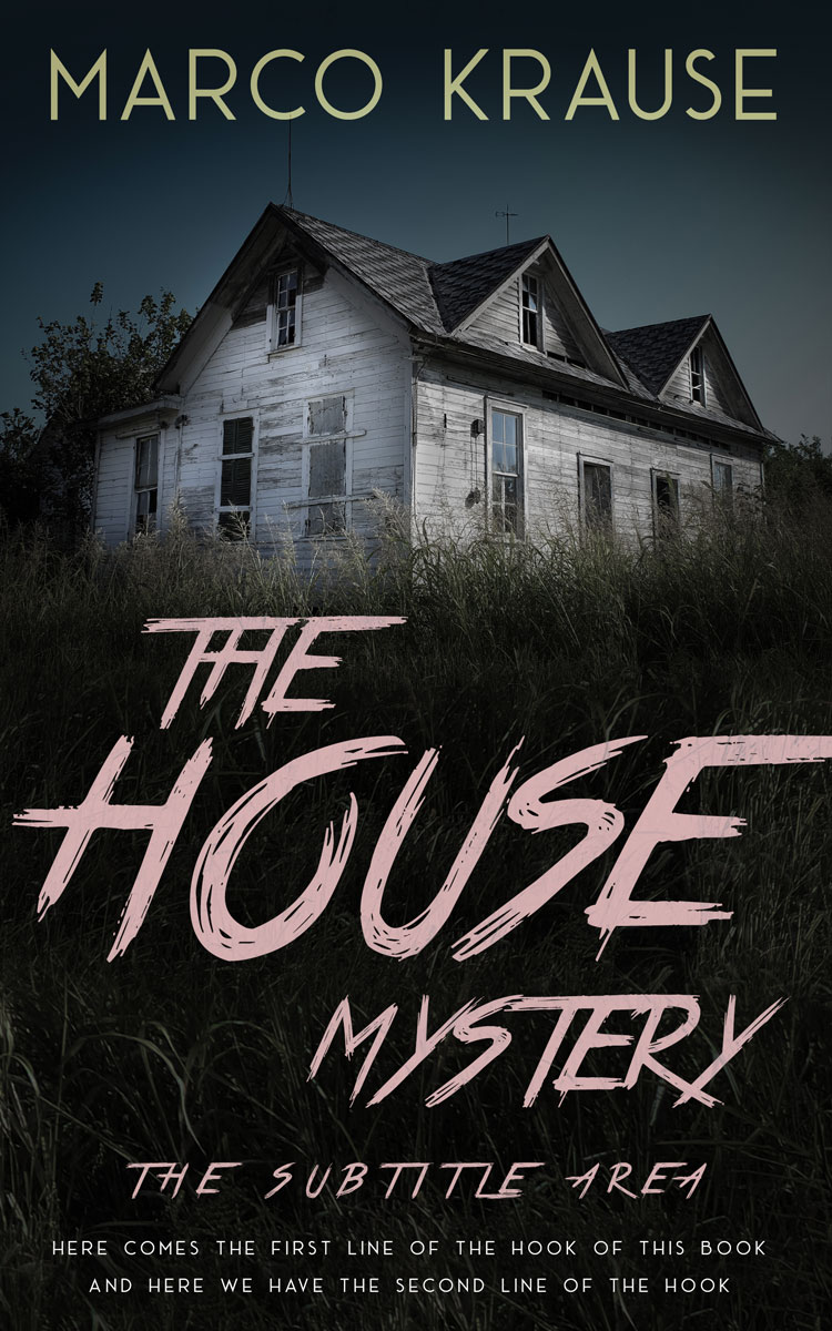 2D view of Woodsmoke #25080 - Premade Horror Book Cover