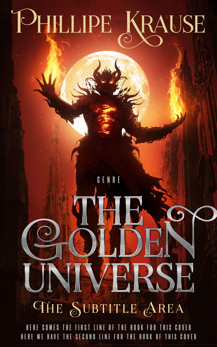 2D view of Premade Fantasy Book Cover - Copperfield