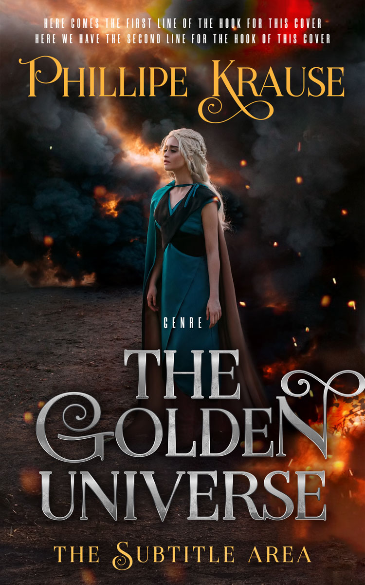 2D view of Cocoa Brown #25139 - Premade Fantasy Book Cover