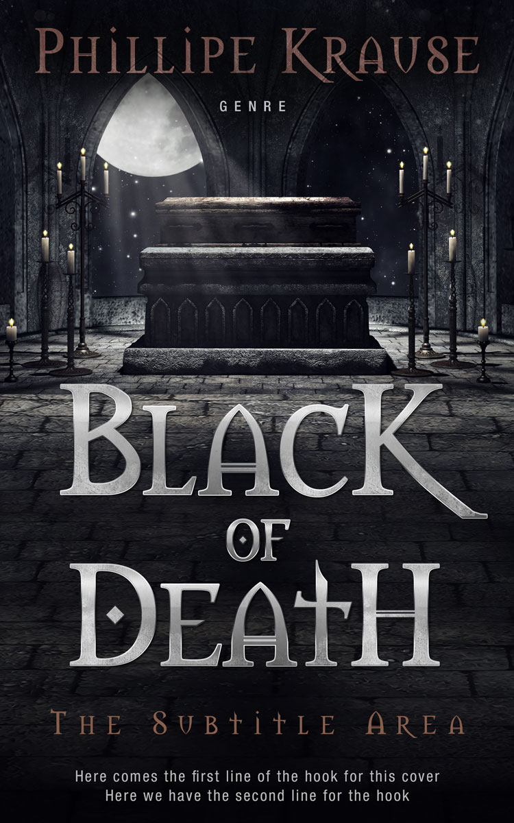 2D view of Woodsmoke #25169 - Premade Horror Book Cover